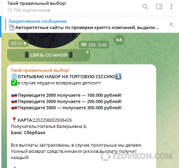 
                            Telegram-канал «Твой правильный выбор»
                         - отзывы